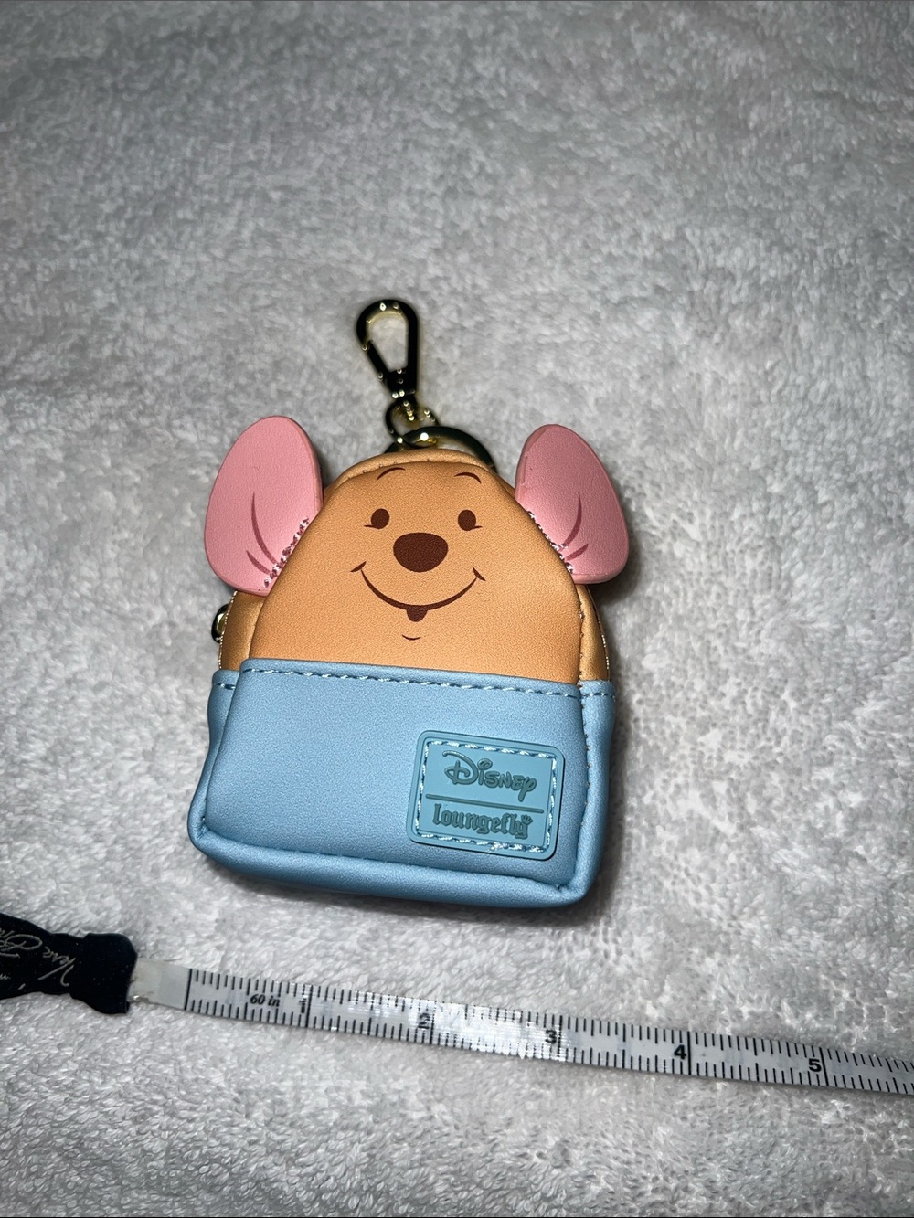 Loungefly Roo Mini Coin Pouch Keychain in Pink, Blue & Peach